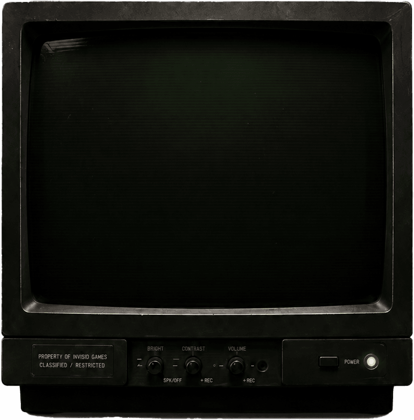 Old CRT monitor on desk